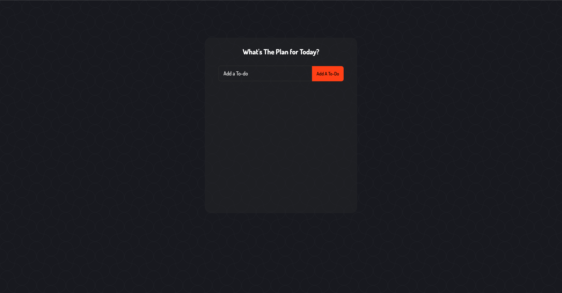 React To-Do Project Screenshot